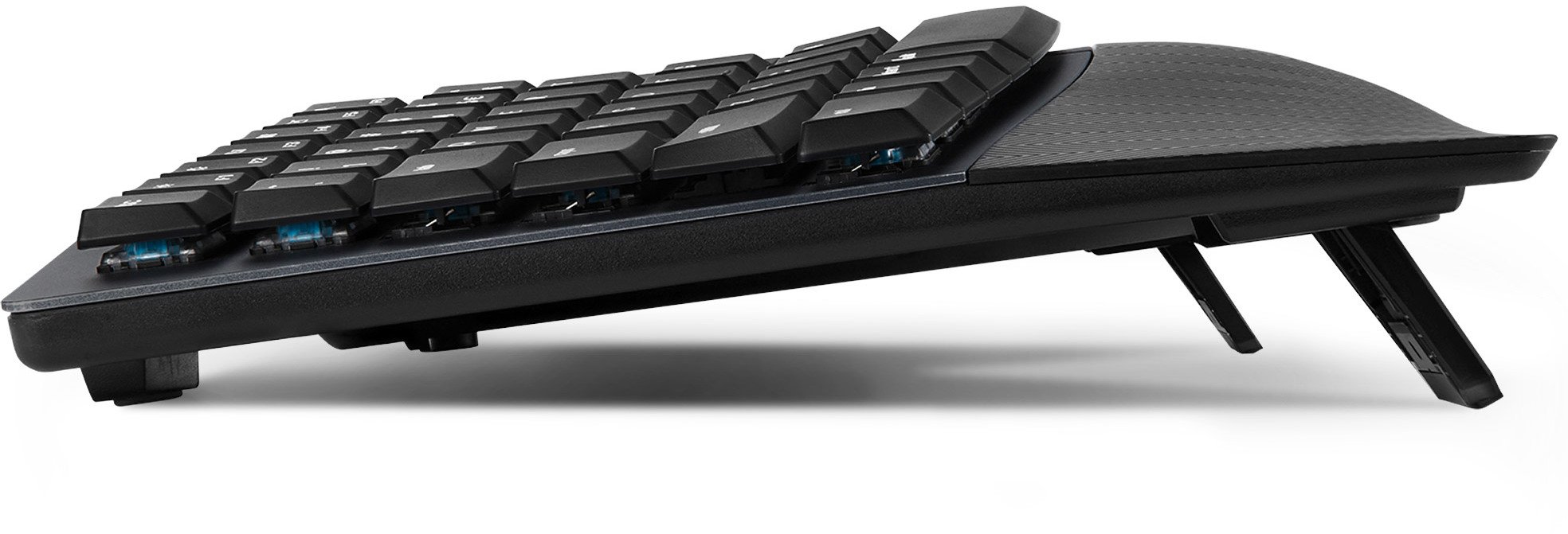 Tastierë Perixx PERIBOARD-535 BL, ergonomike, me kabllo USB, gjermane QWERTZ, e zezë