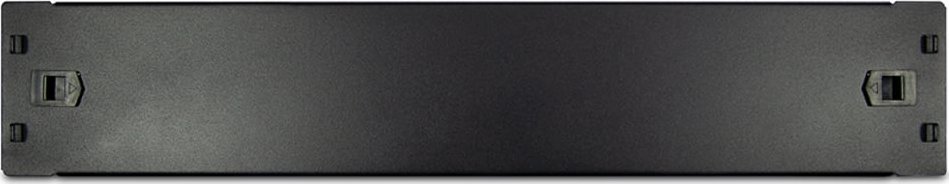 Слеп панел за полица Inter-Tech 88887273, 2U, монтирање без завртки, црн