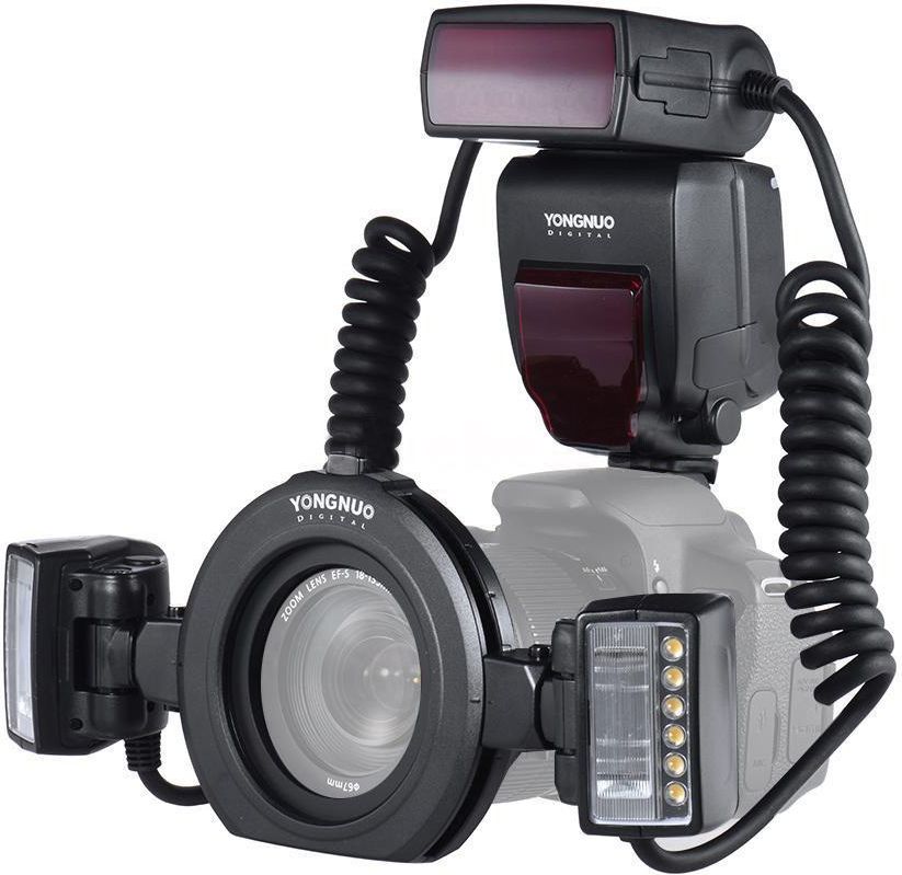 Blic makro Yongnuo YN-24EX TTL, për Canon, LED asistim, i zi