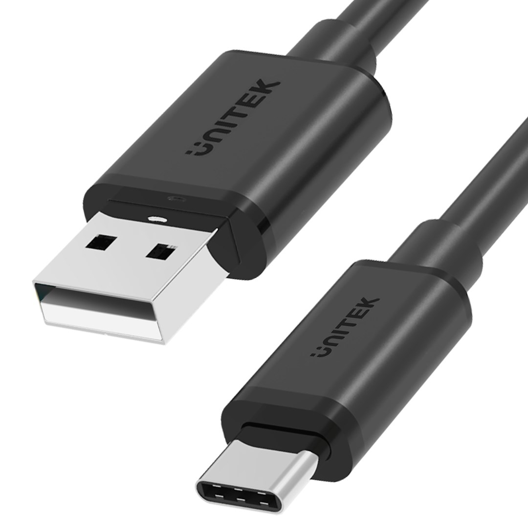 Kabllo Unitek, USB-A / USB-C, 0.5 m, e bardhë