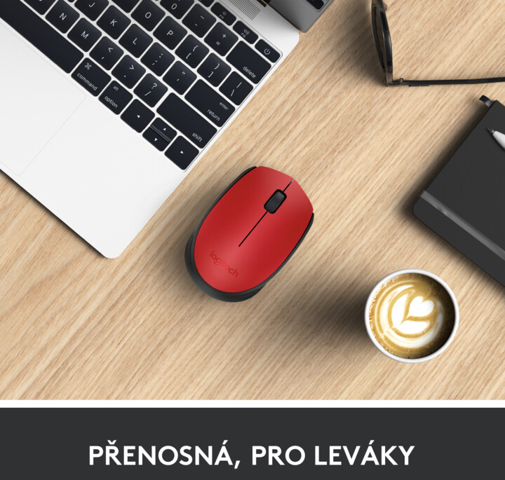 Maus Logitech M171, i kuq