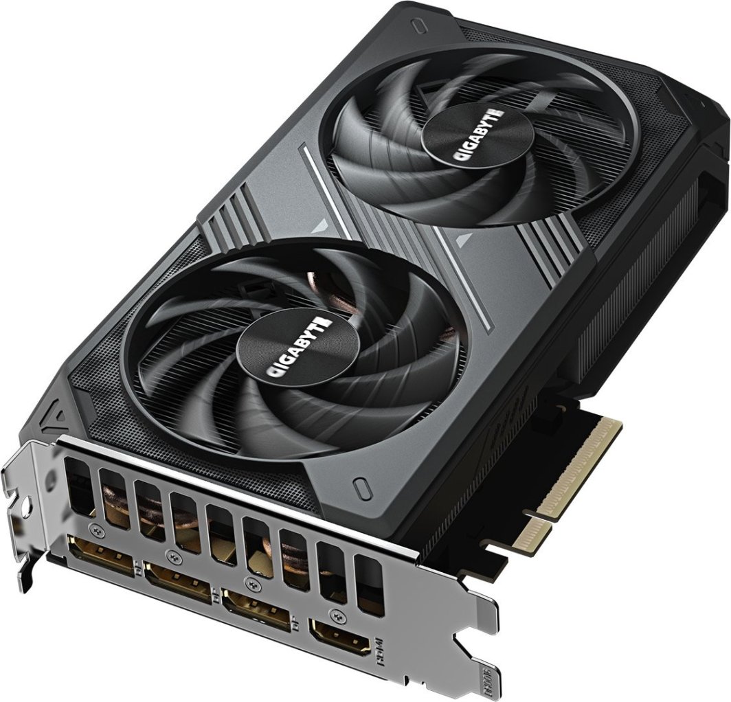 Kartelë grafike Gigabyte GeForce RTX 5060 Windforce, 8GB, GDDR7, DLSS4, e zezë