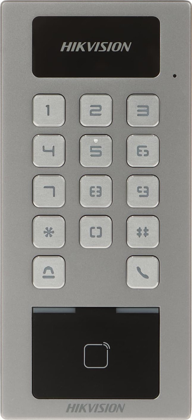 Terminal kontrolli aksesi Hikvision DS-K1T502DBWX, LAN Wi-Fi, IP65 IK09, gri