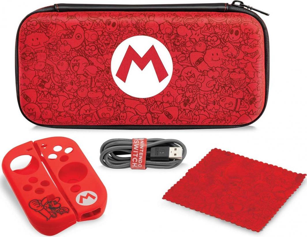 Set aksesorësh PDP Starter Mario Remix Edition (Nintendo Switch), i kuq