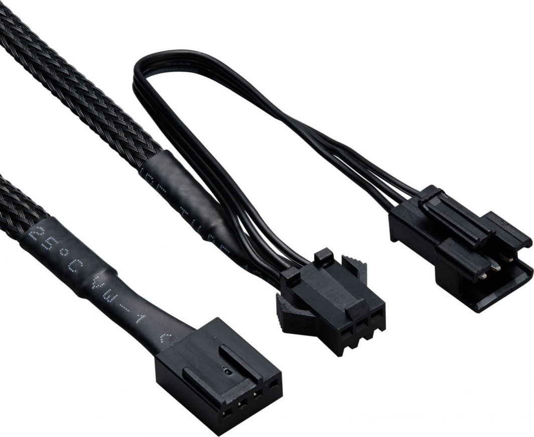 Ventilatorë për PC Phanteks D30 120mm D RGB, set 3 copë, PWM, të zinj