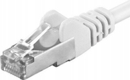 Kabllo rrjeti Premiumcord CAT6a S FTP, RJ45 RJ45, 0.25m, e bardhë