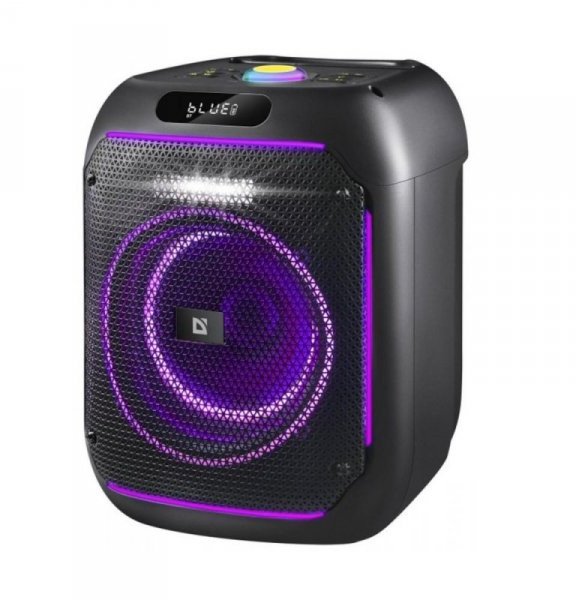 Kutubafolës Bluetooth Defender BOOMER, 65W, me drita LED, i zi