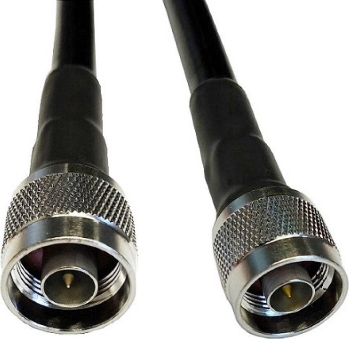 Kabllo koaksiale HiSmart LMR-400, 5 m, N-male në N-male, e zezë