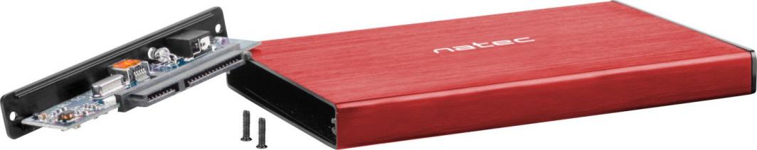 Korniza Natec RHINO GO SATA 2.5 "USB 3.0 RED (NKZ-1279), e kuqe
