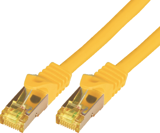 Kabllo rrjeti Mcab Patchcord, Cat7, S-FTP, PIMF, LSZH, 3m, e verdhë
