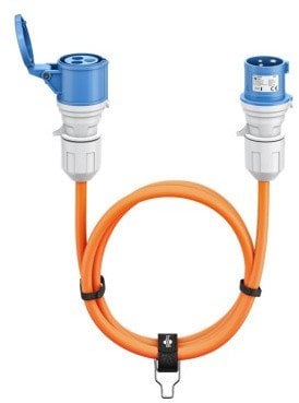 Zgjatës elektrik Goobay CEE, 25 m, H07RN-F 3G2.5, portokalli