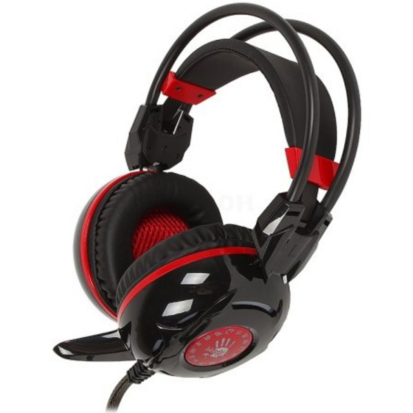Kufje A4Tech Bloody G300 Gaming, të zeza/të kuqe