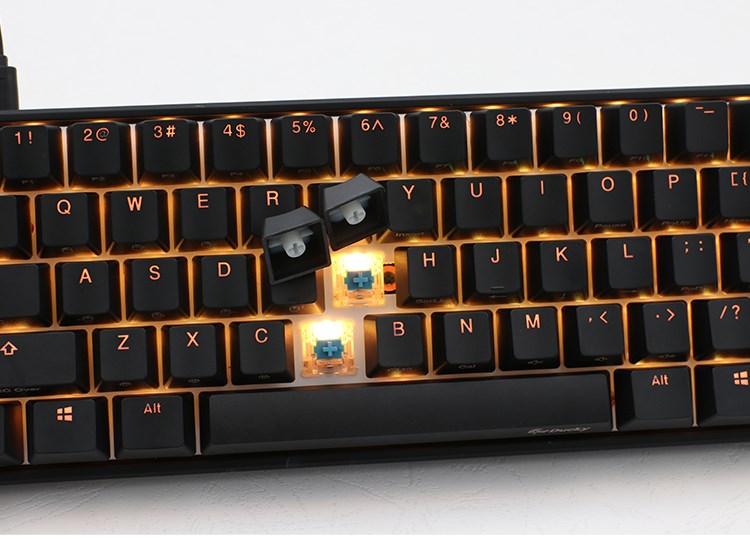 Tastierë lojërash Ducky Mecha Mini, MX-Speed-Silver, e zezë