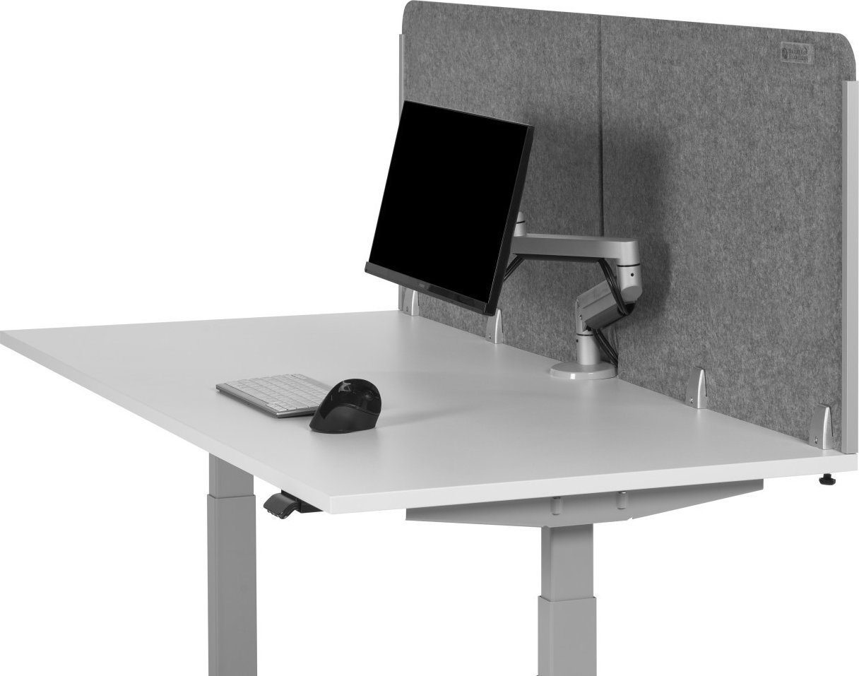 Panel mbrojtës BakkerElkhuizen BNESSBLGY, filtër PET, gri e çelët