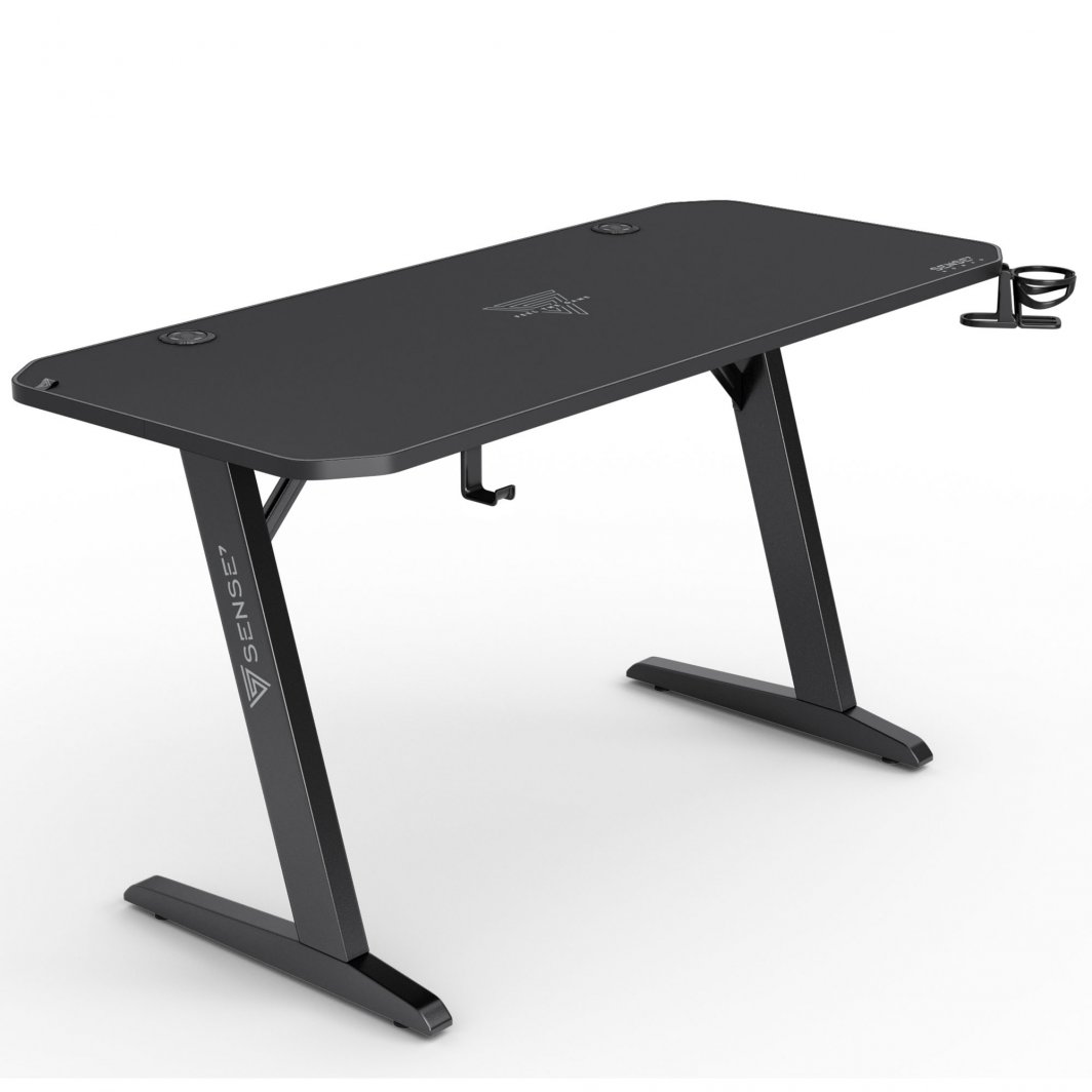 Tavolinë SENSE7 Classic Desk, 140cm x 60cm, e zezë