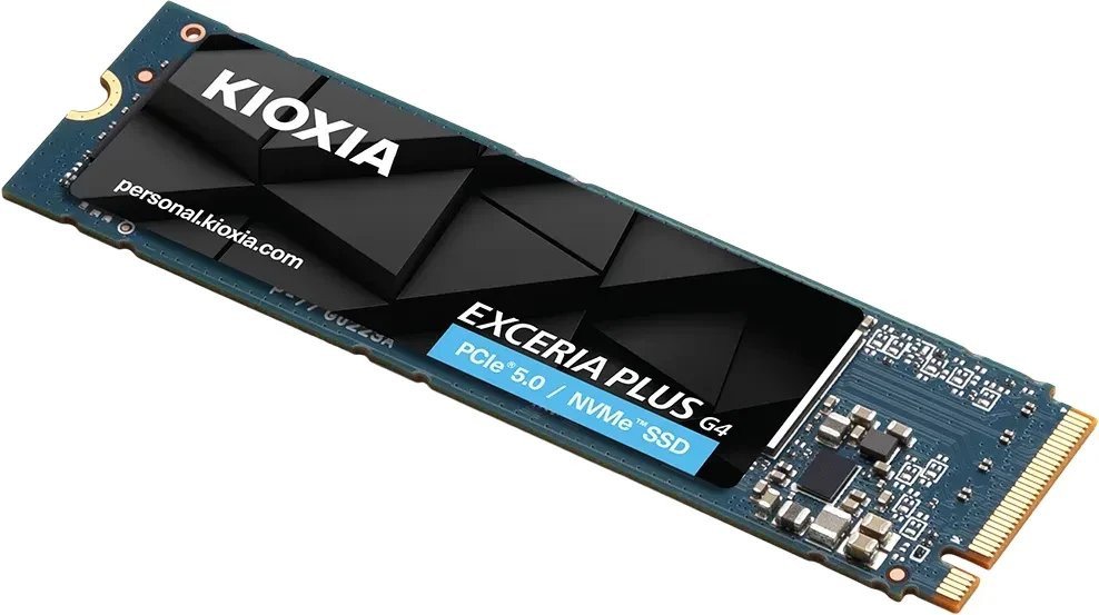 SSD i brendshëm Kioxia Exceria Plus G4, 2TB, M.2 PCIe 5.0 NVMe, i zi
