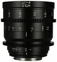 Филмска леќа Laowa 7.5mm T2.9 Zero D S35 за Fujifilm X, ултра широка, Zero Distortion, црна