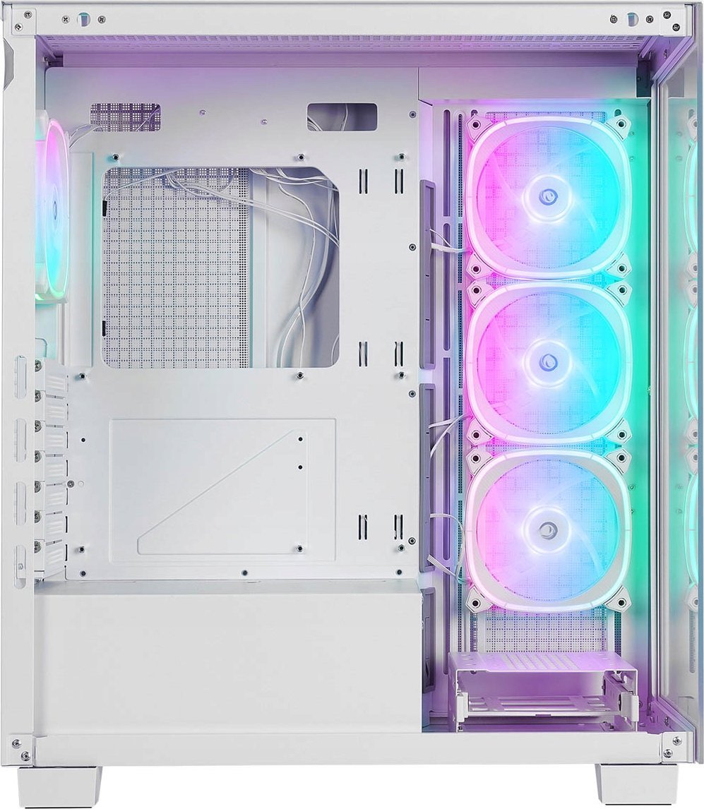 Kasa PC Rampage Hydra V1, ARGB Fan Hub, USB C, e bardhë