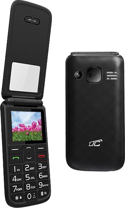 Telefoni me kapak Maxcom LTC MOB30, butona të mëdhenj, tast SOS, i zi