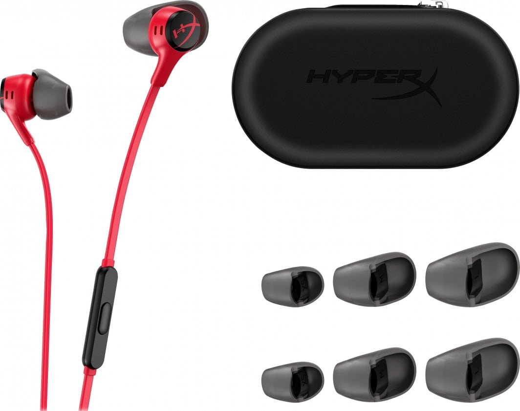 [OUTLET] Dëgjuese HyperX Cloud Earbuds II, të kuqe