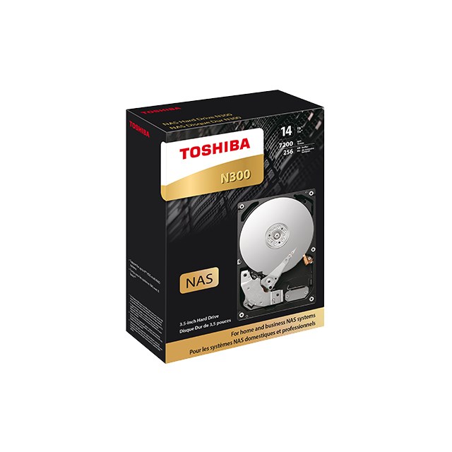 Диск HDD Toshiba N300 NAS, 14TB, 7200rpm, црн