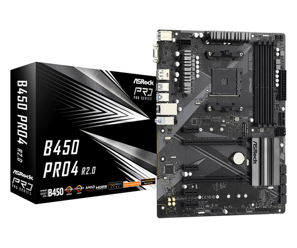Pllakë amë Asrock B450 Pro4 R2.0 Socket AM4 ATX AMDB450