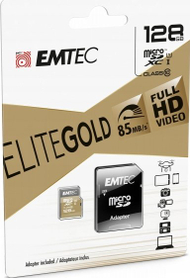 Kartë memorje Emtec EliteGold, 256GB MicroSDXC, UHS-I Class 10