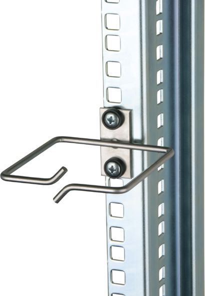 Unazë menaxhimi kabllosh Triton, për kabinet 19" 48.3 cm, çelik inox, e zezë