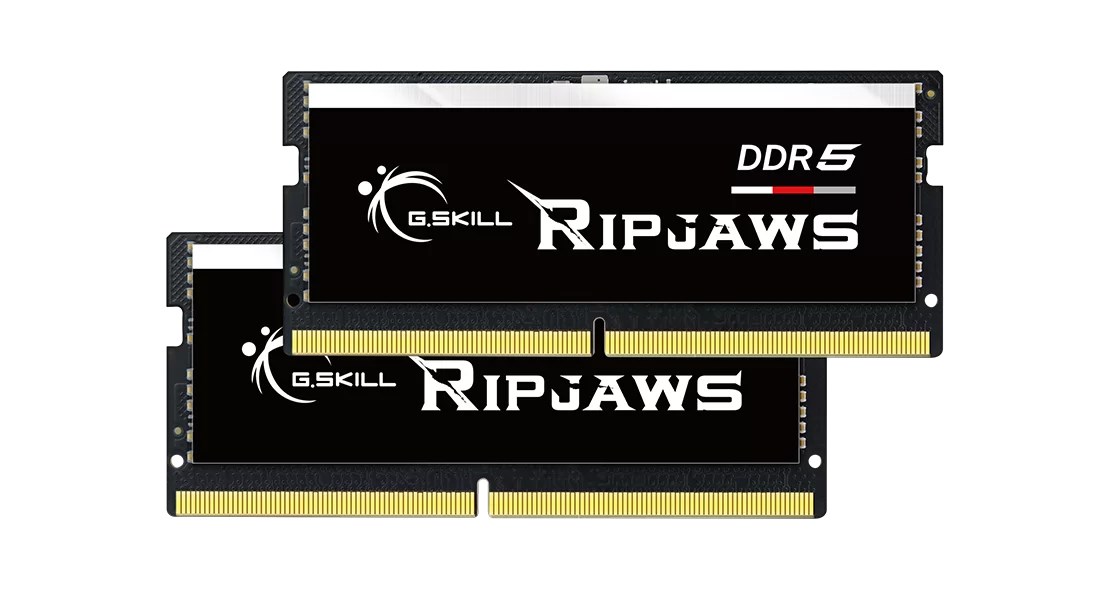 Memorie RAM G.Skill Ripjaws, SODIMM, DDR5, 32GB, 5600 MHz, CL46, e zezë