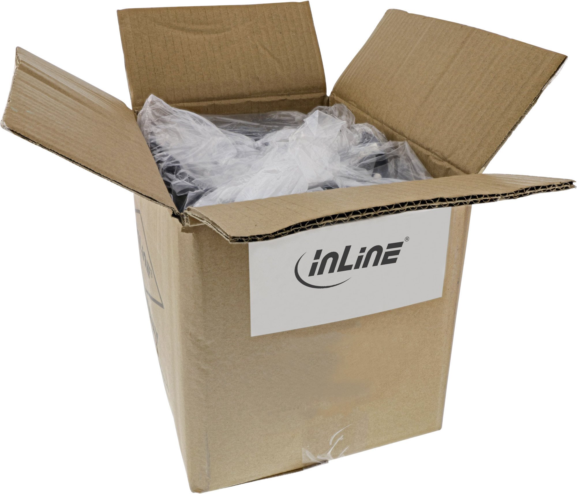 Kabllo rryme InLine B-16752L, CEE 7/7 në IEC C13 kënd majtas, 1.8m, e zezë