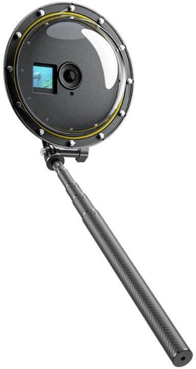 Dome port uji TELESIN për DJI Osmo Action 4 3, i papërshkueshëm nga uji, transparent