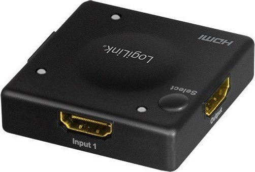 Nделач HDMI LogiLink 3x1, Full HD 1080p 60Hz, Мини, црна