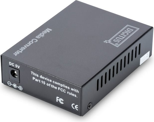 Konvertues media Digitus DN-82021-1, Fast Ethernet 10/100Mbps, RJ45 në SC single mode