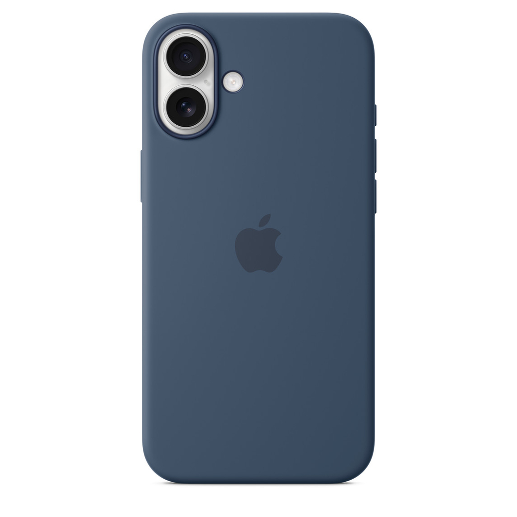 Apple iPhone 16 Plus Silicone Case with MagSafe, Denim