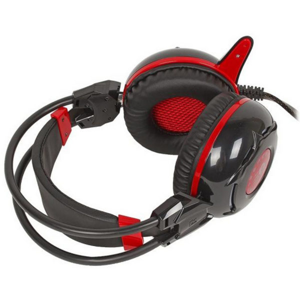 Kufje A4Tech Bloody G300 Gaming, të zeza/të kuqe