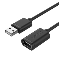 Kabllo Unitek, USB A / USB A, 3 m, e zezë