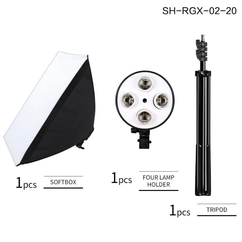 Continuous Lighting  Softbox 4-in1 50x70cm (2pcs)