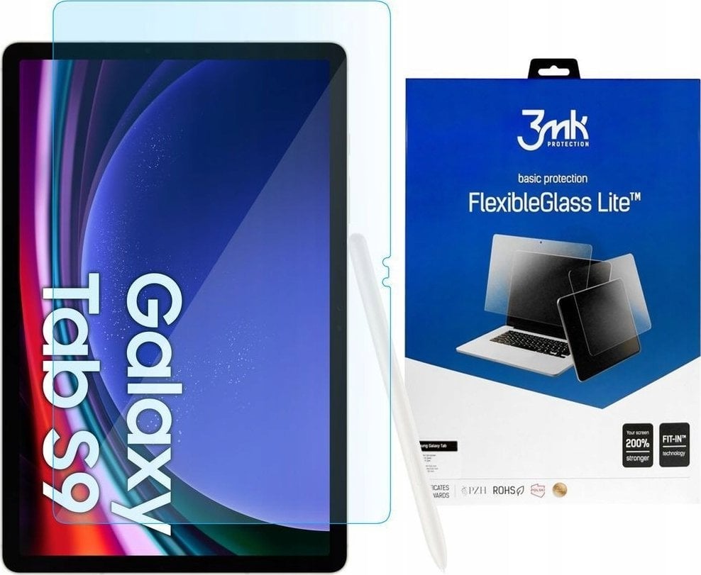 Mburojë ekrani 3mk FlexibleGlass Lite për Samsung Galaxy Tab S9 11"