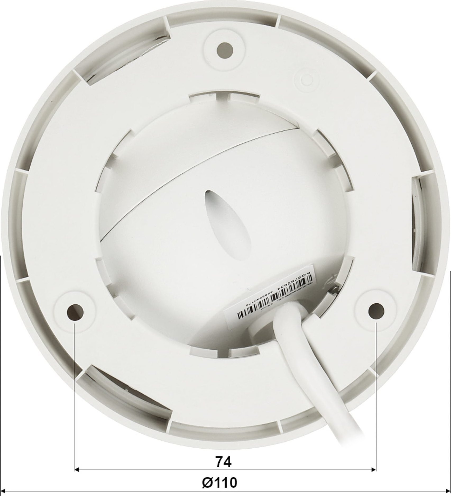 Kamerë IP Hikvision DS-2CD1343G2-LIU, 4MP, dome, e bardhë