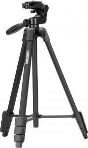 Tripod Camrock CP-510, lartësi 40 130 cm, me kokë 3D, i zi