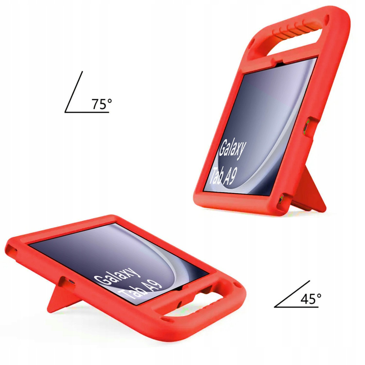 Mbulesë FunColor për tablet Samsung Galaxy Tab A9 8.7, EVA, e kuqe