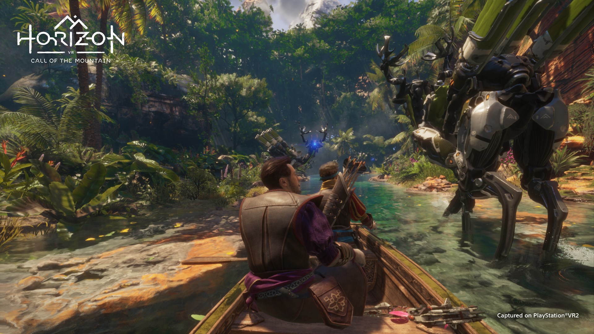 Set PlayStation VR2 dhe Horizon Call of the Mountain, i bardhë