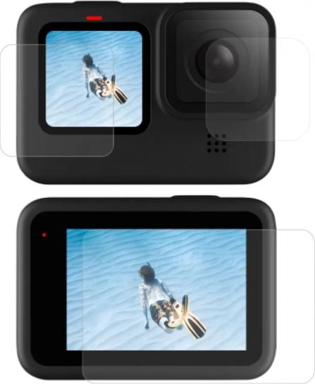Xham mbrojtës Telesin GP-FLM-901 për GoPro Hero 9 Hero 10, për ekran dhe lente, transparent
