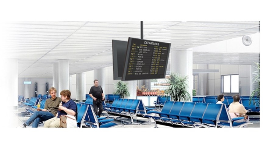 Mbajtëse tavani për dy TV Maclean MC-703, 23-70", e zezë