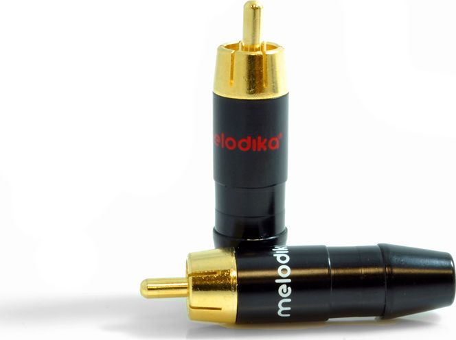 Lidhës RCA (Cinch) Melodika, për kabllo, 6 mm, 2 copë
