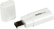 Pershtatës StarTech USB - Jack 3.5mm, i bardhë