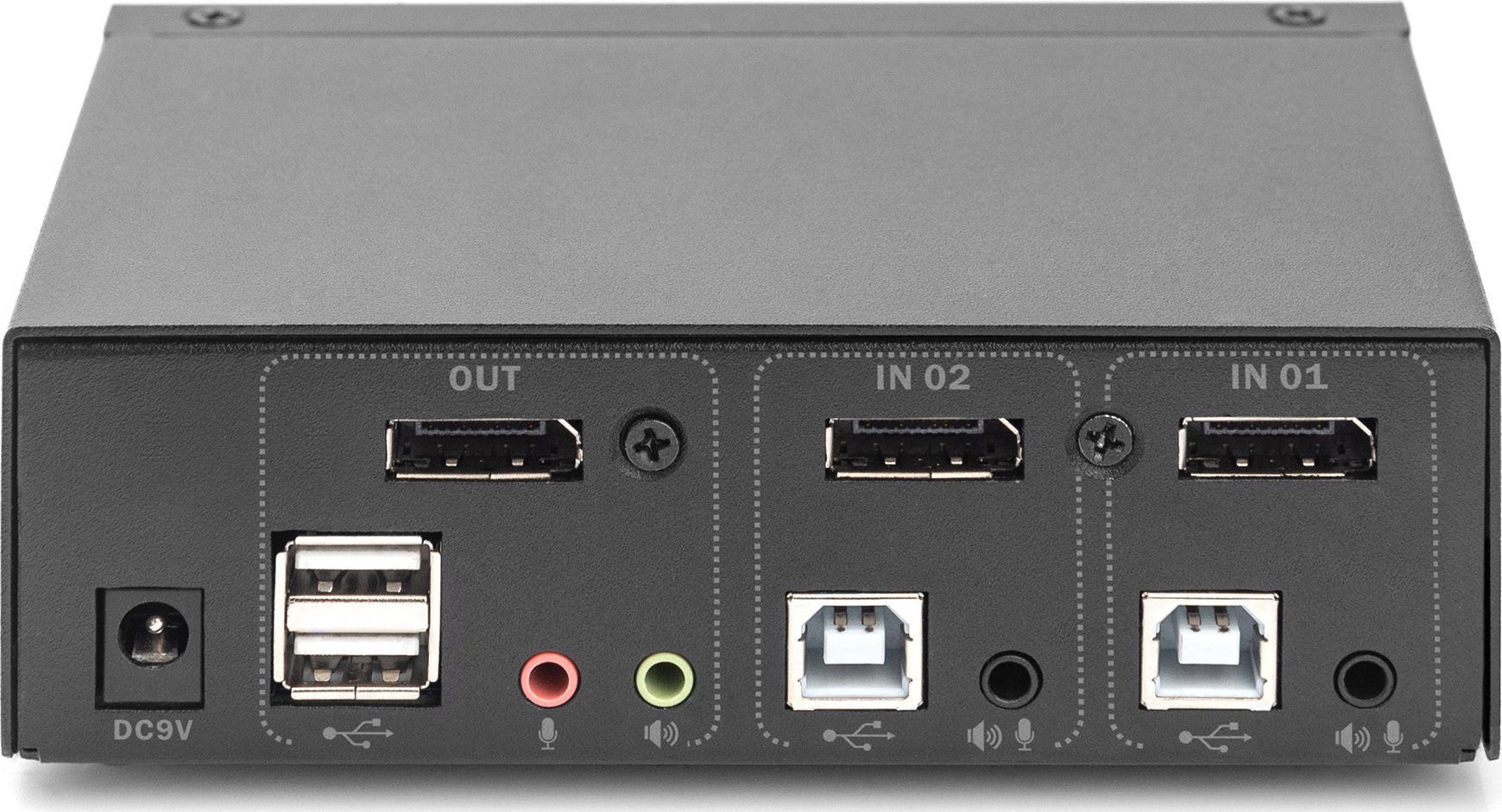 KVM Switch Digitus DS-12851, 2x DP, 4K 60Hz, USB