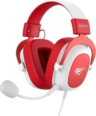 Слушалки за гејминг Havit H2002d, стерео, со микрофон, бели црвени