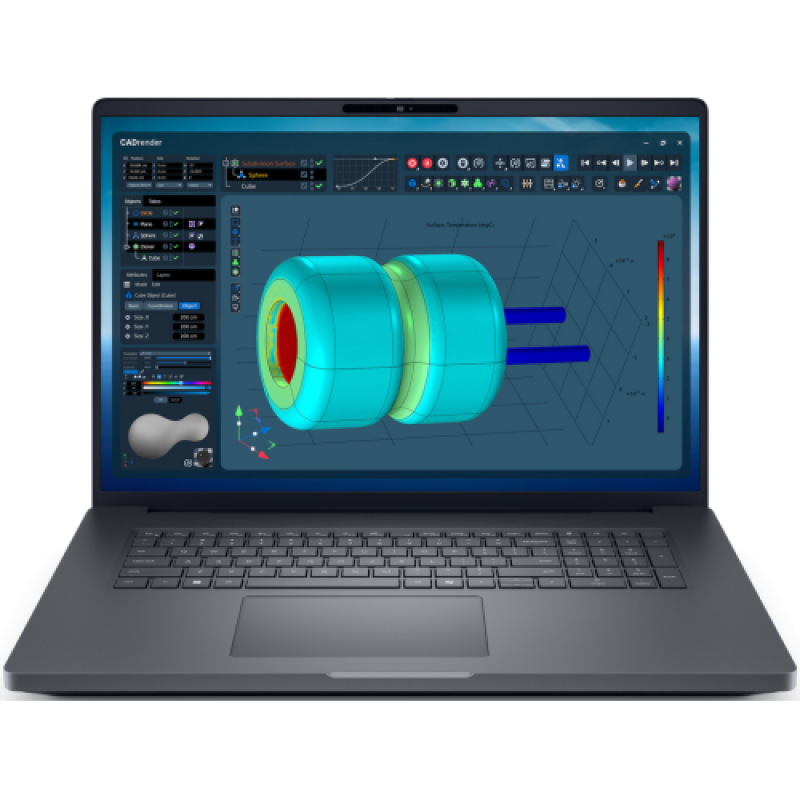 Laptop Dell Pro Max 18 Plus MB18250, 18" QHD+, Intel Core Ultra 9, 64GB RAM, 1TB SSD, gri