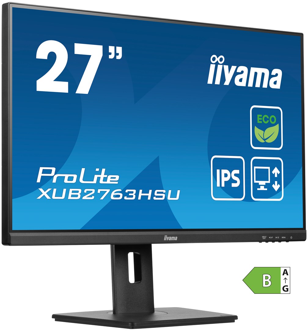 Monitor iiyama ProLite XUB2763HSU-B1, 27", 1920 x 1080, 100 Hz, i zi